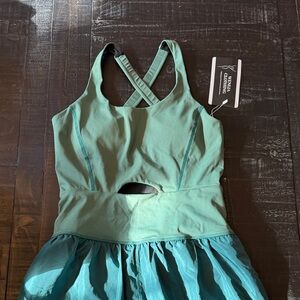 Activewear romper.